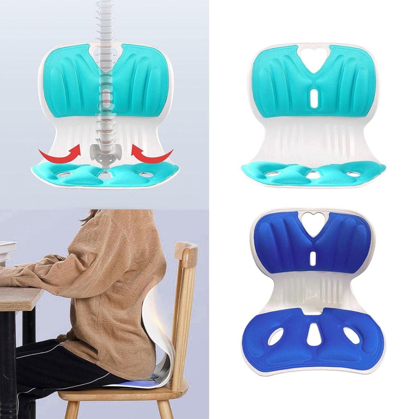 Ergonomic Lower Back Support Chair Cushion – Pain Relief Seat