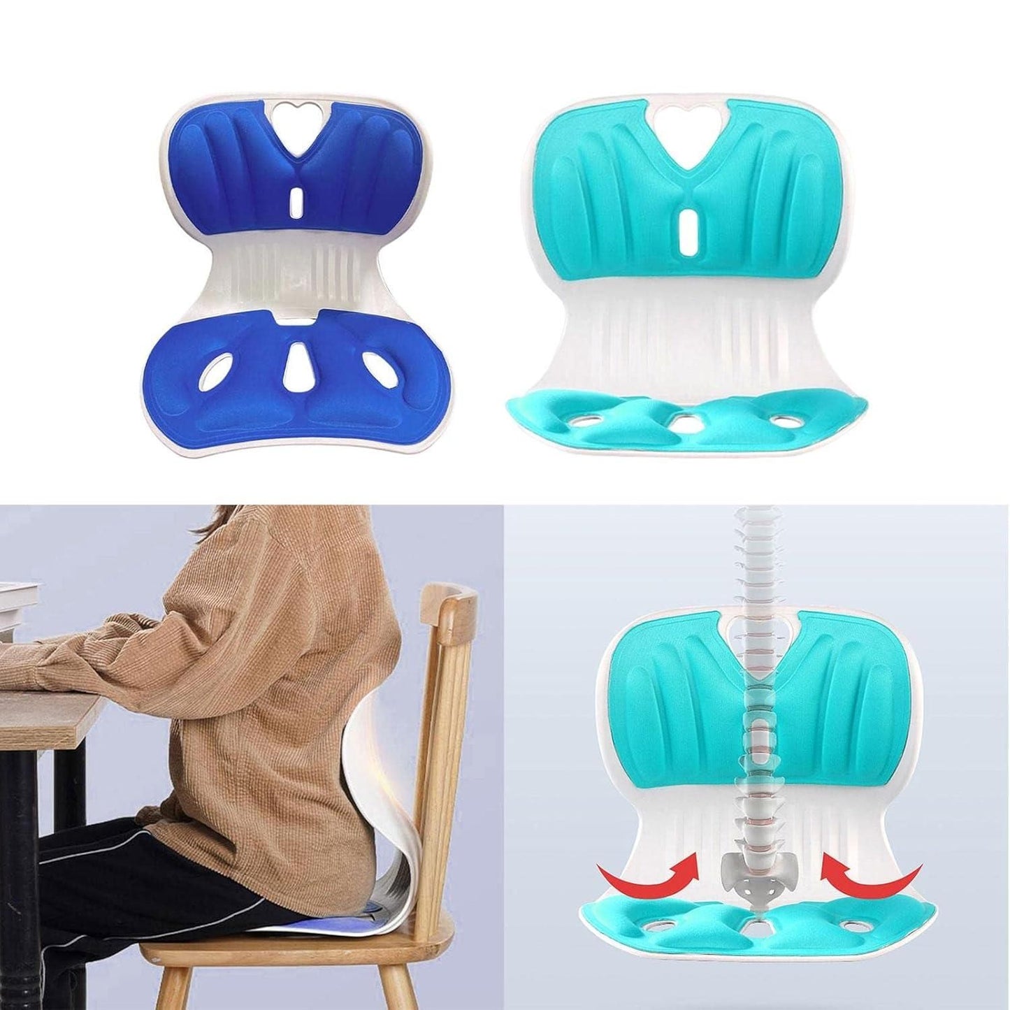 Ergonomic Lower Back Support Chair Cushion – Pain Relief Seat